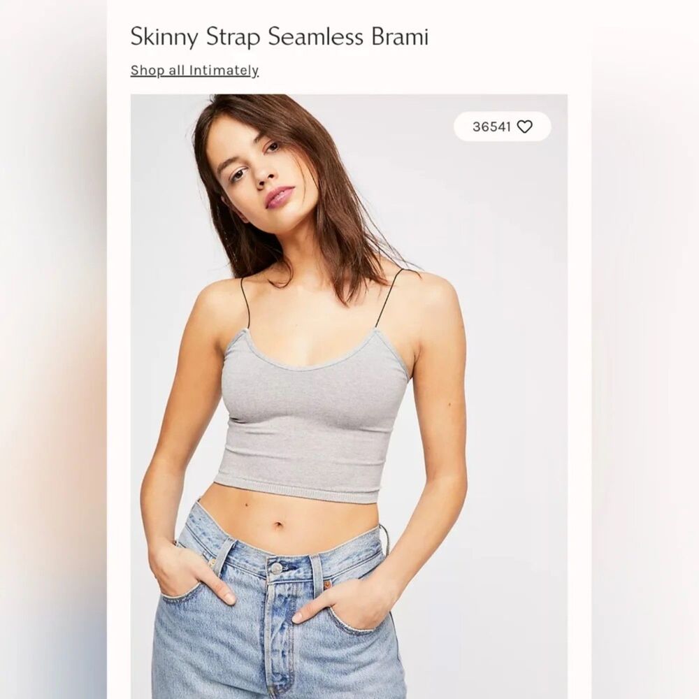 Free People Intimately Skinny strap seamless brami M/L
